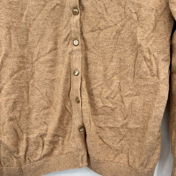 Talbots button front cardigan & shell tank bundle cashmere blend large petite - Picture 4 of 9